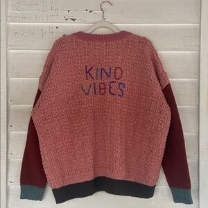 KIND VIBES Oversized Knit Cardigan
